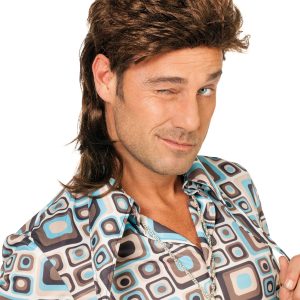 Perücke Johnny luxus (braun)