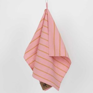 ECO WIDESTRIPE Geschirrtuch pink/mustard