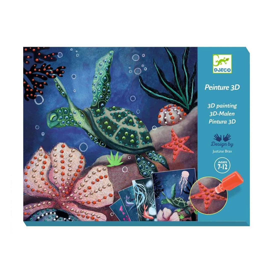 Djeco Mal-Set Abyss-Meereswelt 3D-Malen