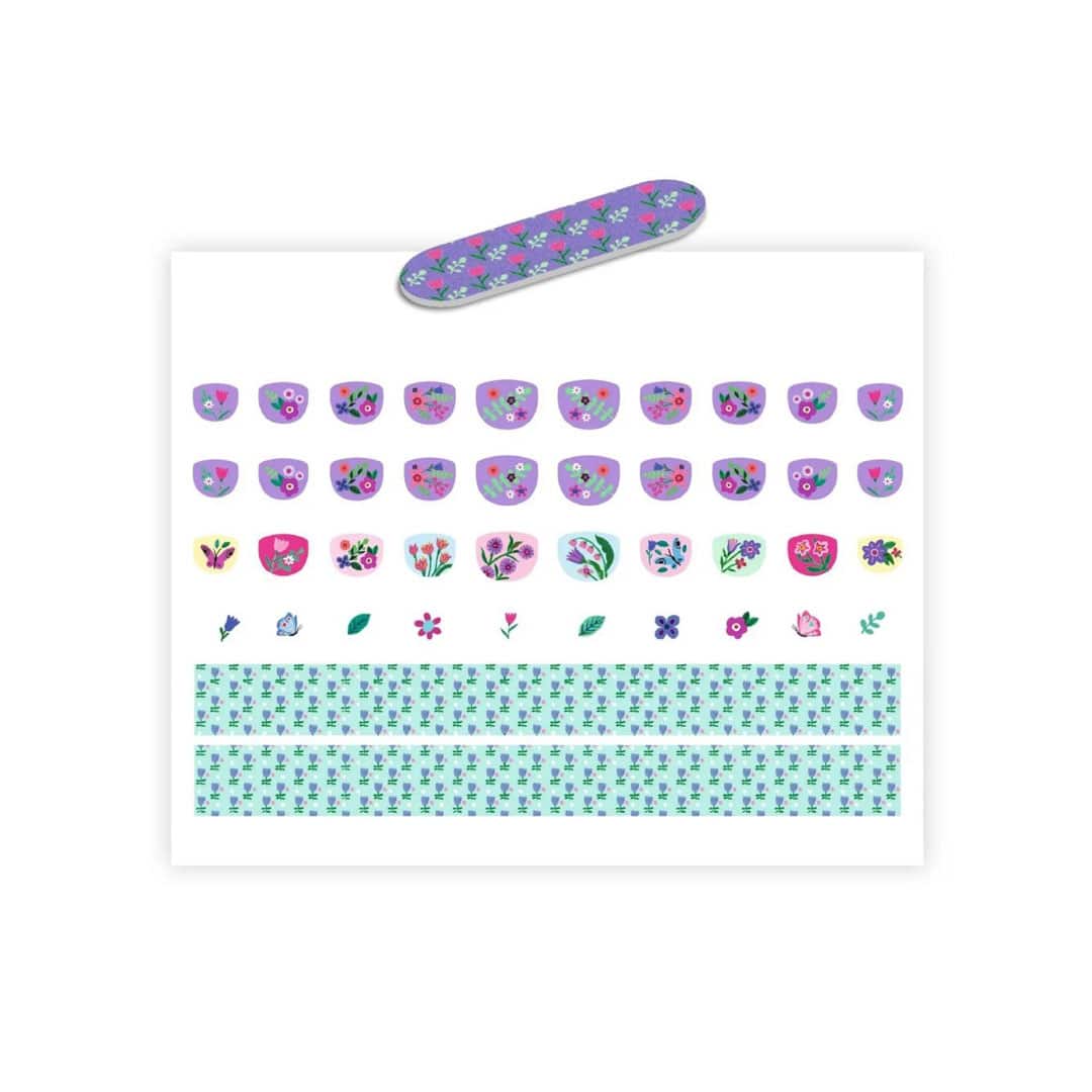 Djeco Nagelsticker oder Fingernagel-Tattoos „Blumen“ – Bild 2