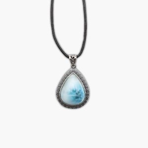 Larimar Anhänger aus 925 Sterling Silber Einzelstück