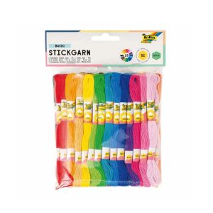 Folia Stickgarn Basic 26 Farben 8m 52 Stück