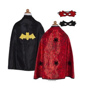 Great Pretenders Kostüm-Wendecape SPIDER / BAT mit Maske