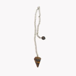 Edelstein Pendel Edelstein klein Tigerauge mit Kette